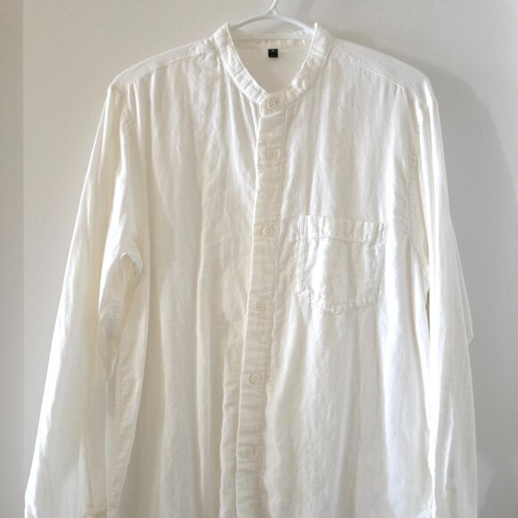 Two Muji men's white shirts size s - Picture 6 of 6